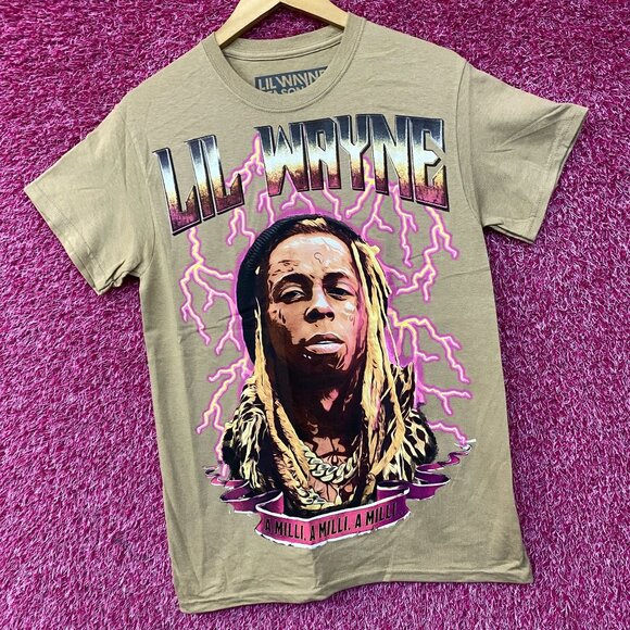 Reason Lil Wayne A Milli Lightning Brown T-Shirt Small - Picture 3 of 4
